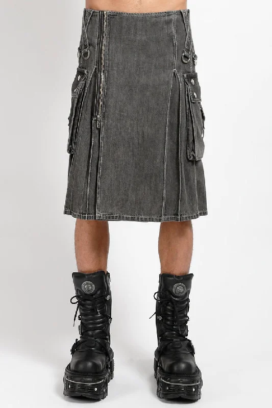 Casual Hoodies Tripp NYC Super Kilt [BLACK DENIM]