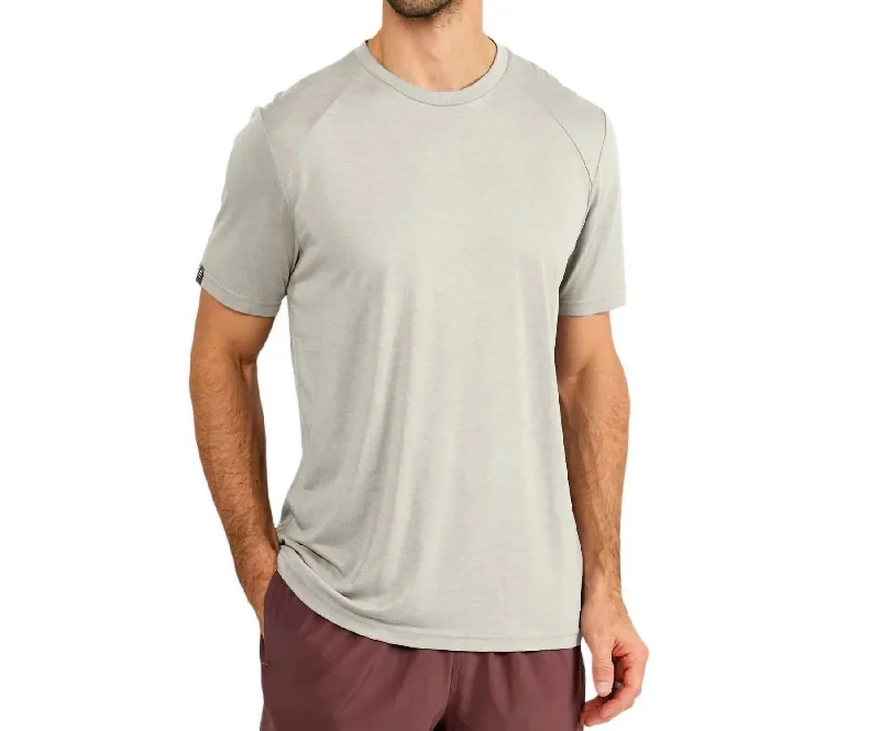 Premium Fabric Bamboo Lightweight Short Sleeve In Sandstone