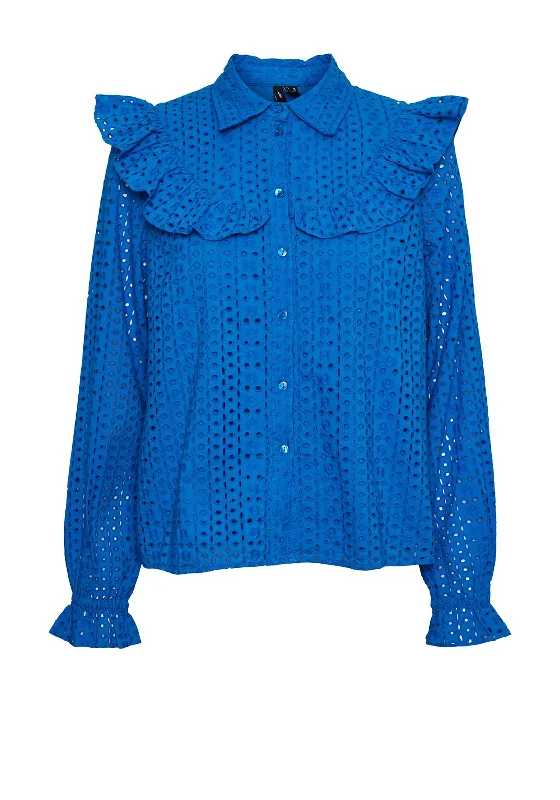 New Season Series Vero Moda Frill Broidery Shirt, Skydiver