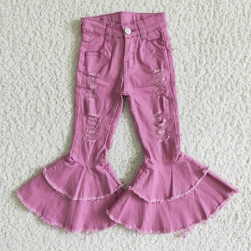 Everyday Essentials C13-11 Girls Pink Bell Jeans