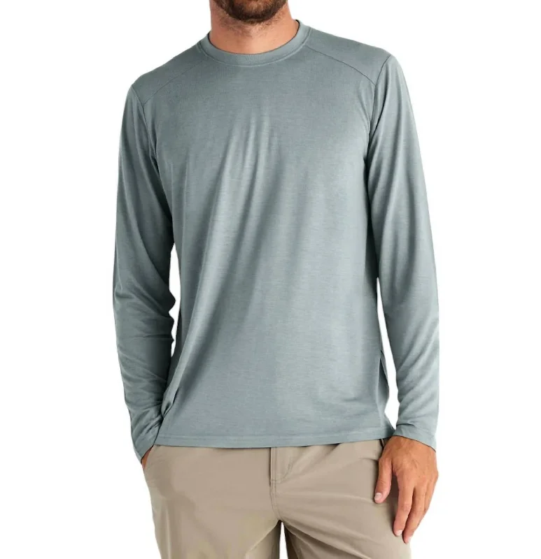 Designer Gloves Bamboo Lightweight Long Sleeve In Slate