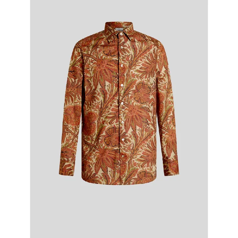 Outdoor Wear SHIRT WITH FOLIAGE PATTERN