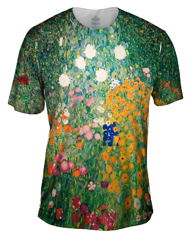 Premium Fabric Gustav Klimt -"Flower Garden " (1907)