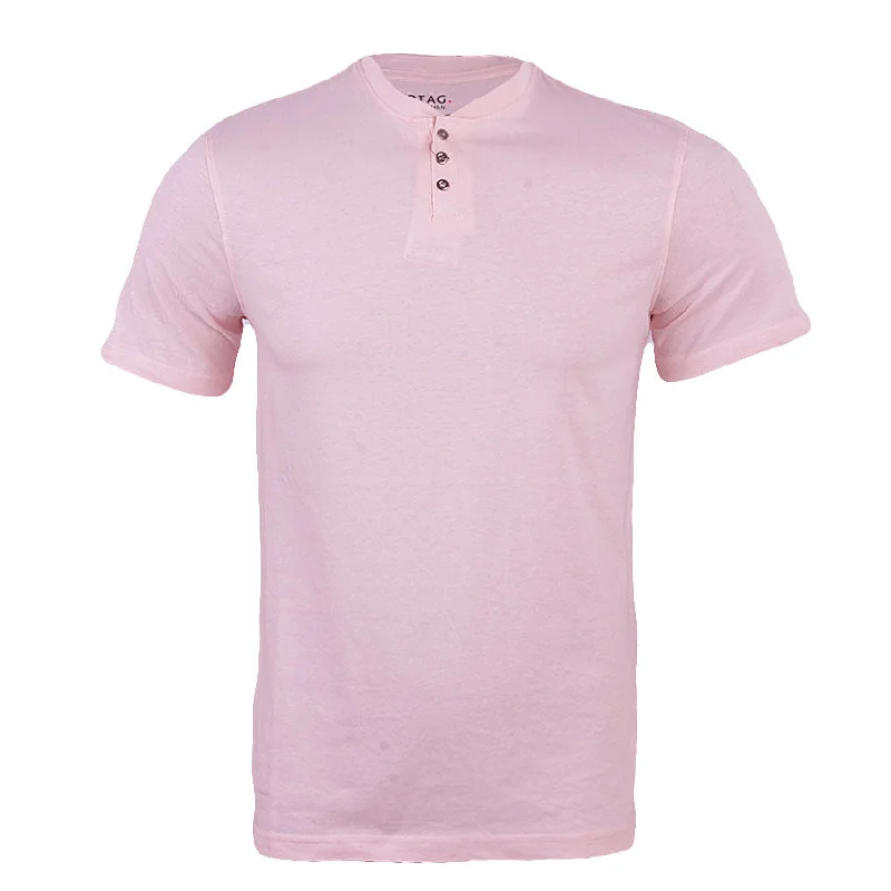 Comfortable Shoes REDTAG Men's Pink T-Shirts