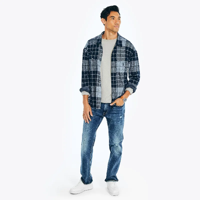 Wool Pants Nautica Mens Plaid Jacquard Shirt
