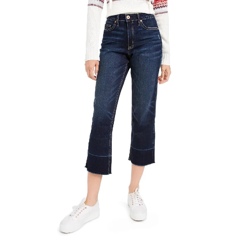 Elegant Wear American Rag Women's High-Rise Released-Hem Jeans Blue