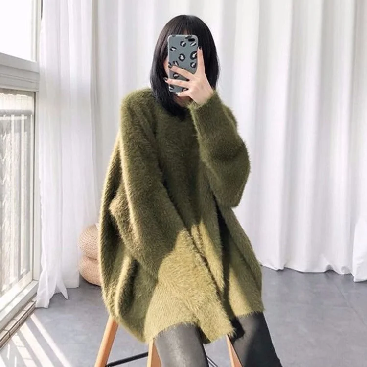 High-quality Styles Thick Velvet Warm Knitting Sweaters Tops for Women