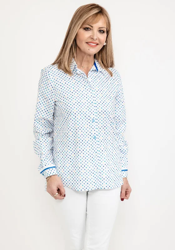 High Street Series Bariloche Latitud Spot Print Shirt, Blue Multi