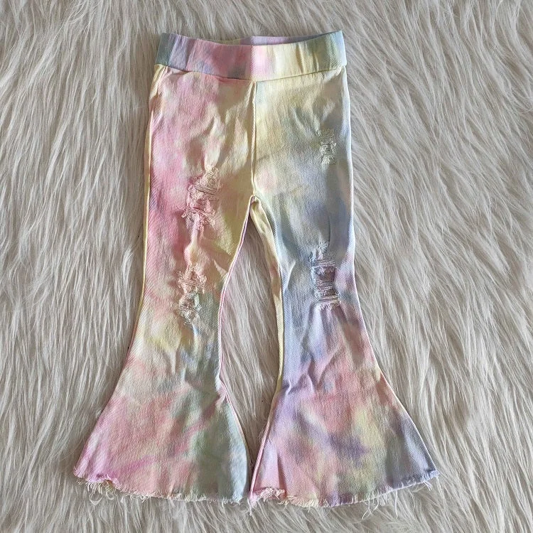 All-Day Wear C15-11-1 Girls Tie Dye Jeans