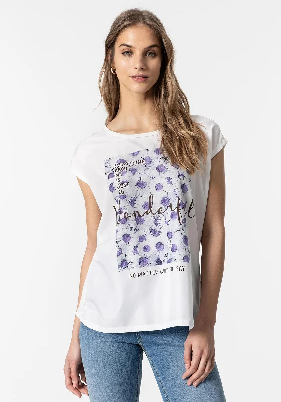 Youthful Vitality Tiffosi Mae Graphic T-Shirt, White