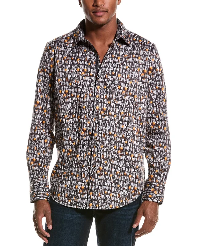 Jogging Jackets Robert Graham Beer Bash Classic Fit Woven Shirt Woven Shirt