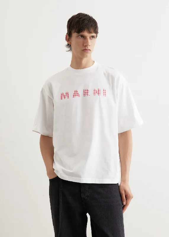 Practical Clothing Gingham Logo T-Shirt