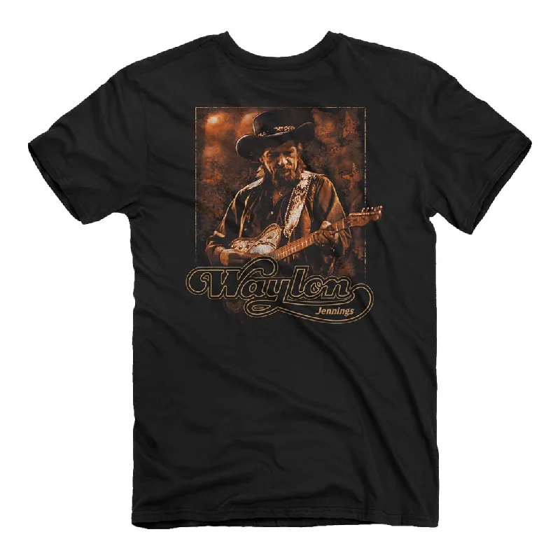 Outdoor Clothing Waylon Jennings - Sepia Portrait T-Shirt