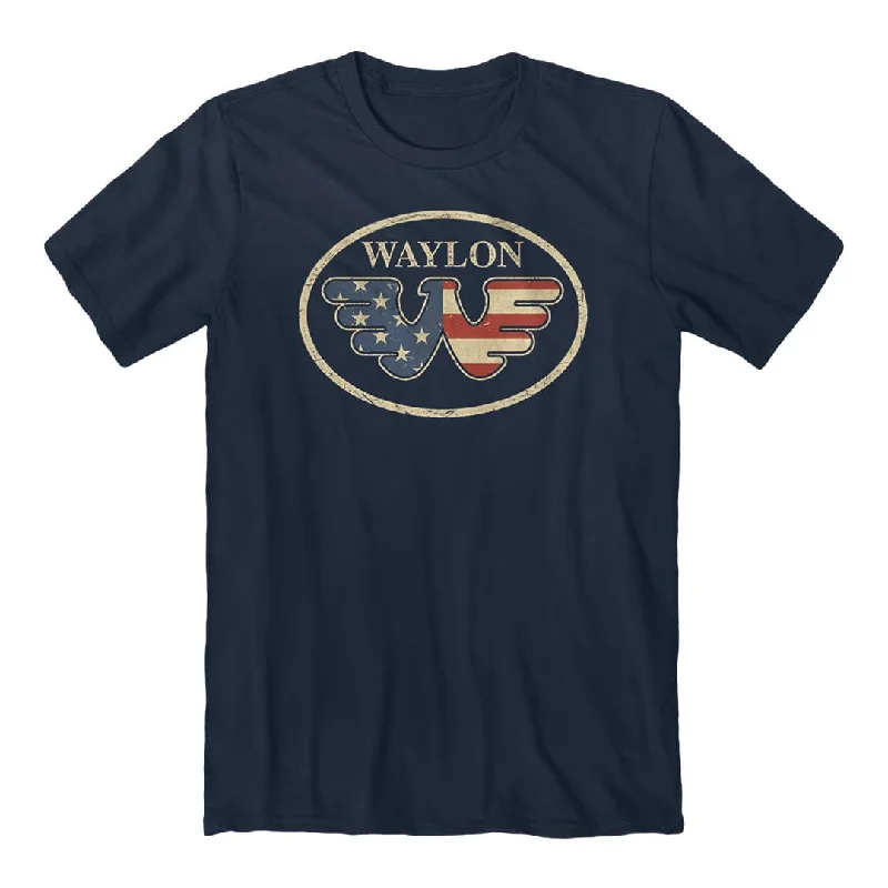 Easy Fashion Waylon Jennings - Flying W Logo T-Shirt