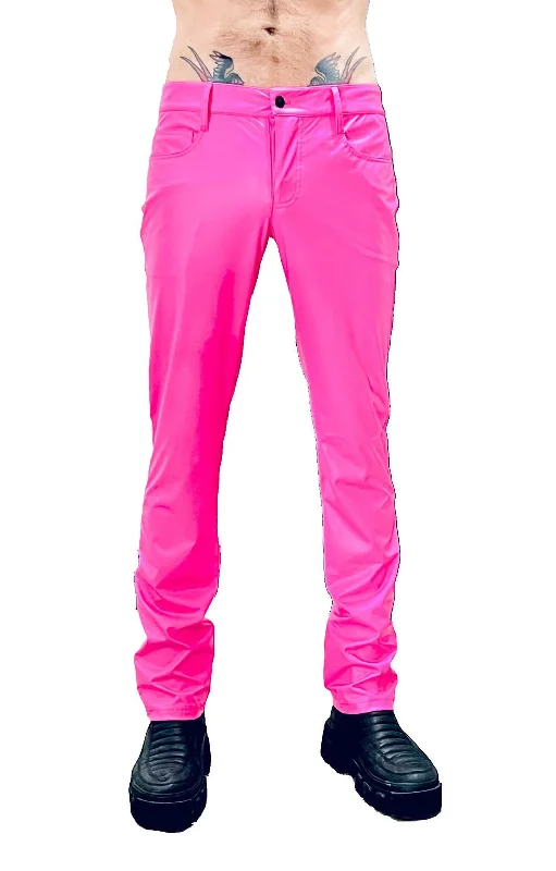 Street Hoodies Evil Fit Matte Hot Pink Vinyl Jeans