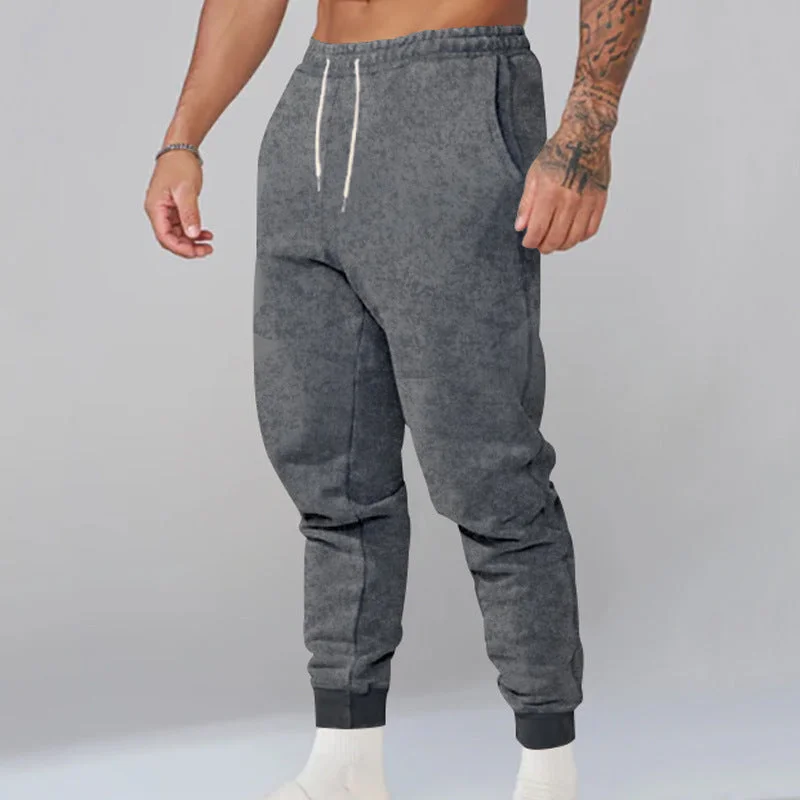 Functional Fashion Men's Stretch Slim Retro Distressed Pants