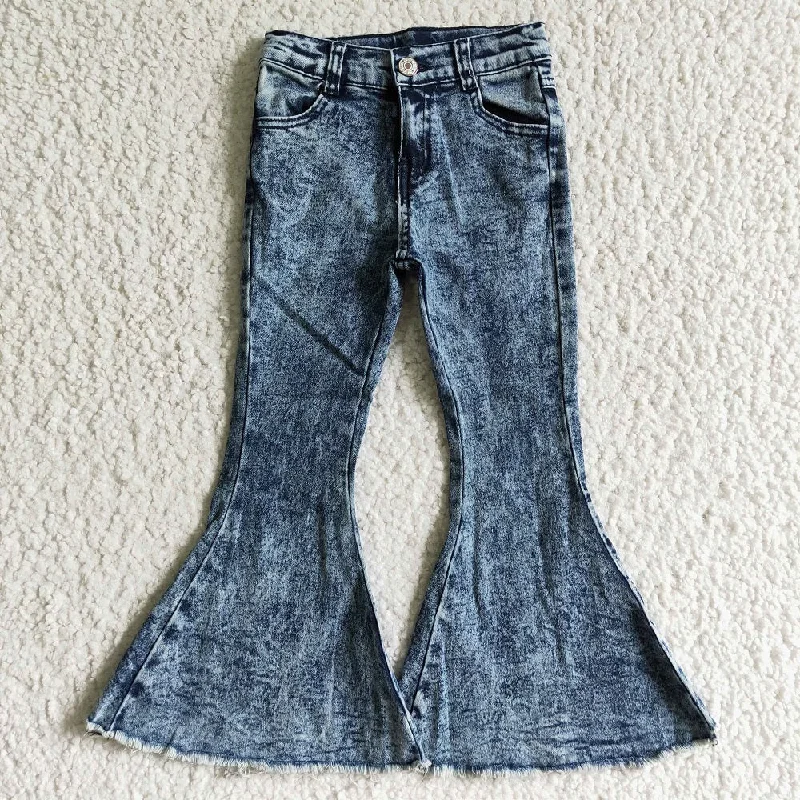 Modern Style P0008 Girls Blue Bell Jeans