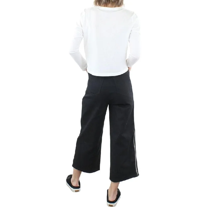 Practical Style Dauntless Women's Zelda 3 Zipper Stripe Culottes Pants Black Size Medium Practical Style Dauntless Women's Zelda 3 Zipper Stripe Culottes Pants Black Size Medium