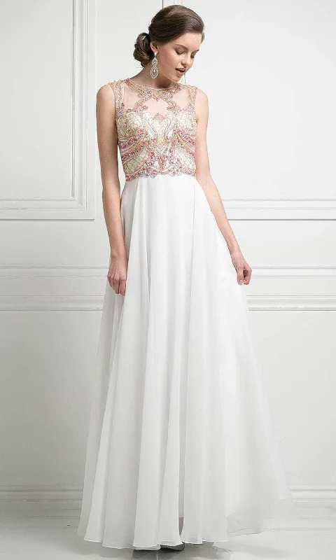 Exquisite Tailoring Cinderella Divine CK15 - Multicolor Beaded Smooth Long Dress