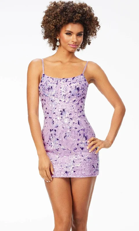 Fresh Wear Ashley Lauren - Straight-Across Sheath Cocktail Dress 4558