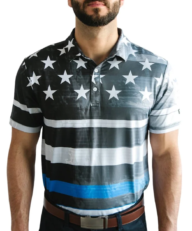 Modern Backpacks Golf Polo In Thin Blue Line