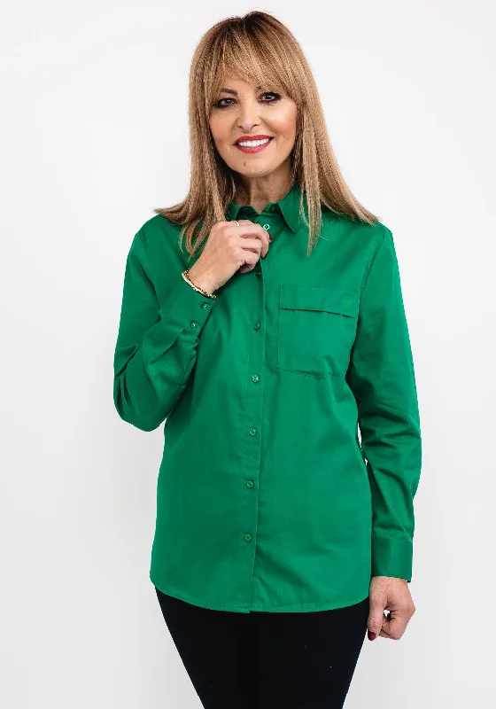 End Of The Year Street One Patch Pocket Shirt, Brisk Green