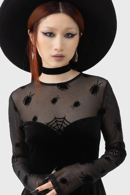 High Street Fashion Here Lies Beetlejuice Mini Dress