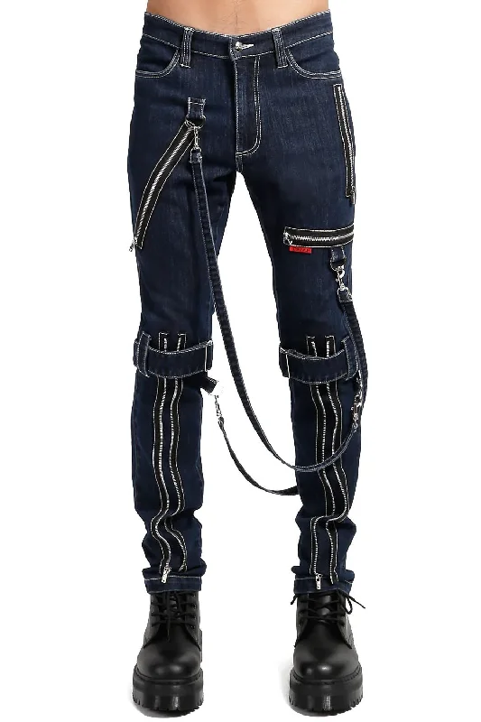 Minimalist Style Tripp NYC Denim Bondage Pants