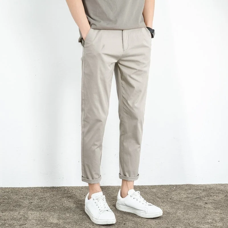 Cozy Fit Men's Ice Silk Casua Loose Straight Thin Pants
