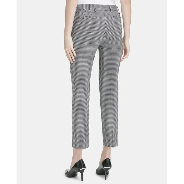Age-reducing Style Calvin Klein Women's Square Print Ankle Pants Gray Size 14