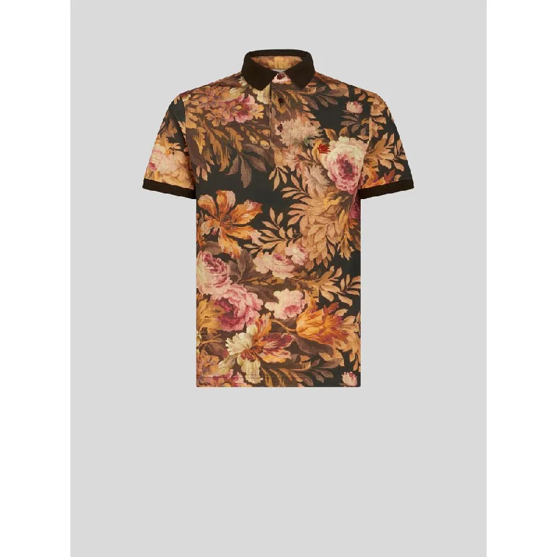 Trendy Comfort POLO SHIRT WITH FLORAL PRINT