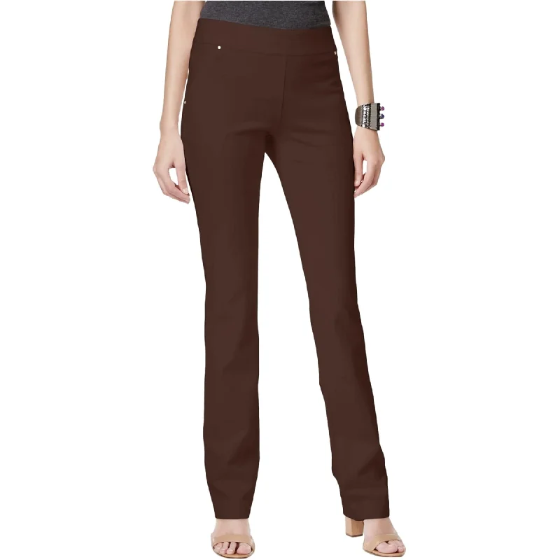Fashion Must-have INC International Concepts Women's Straight Leg Casual Trouser Pants Brown Size 18