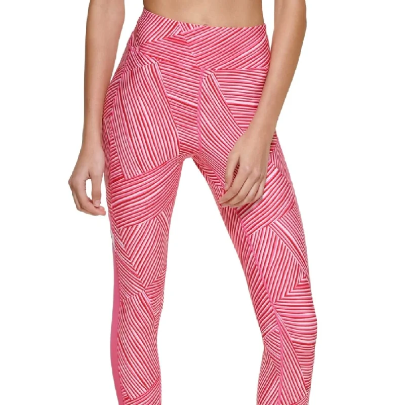 Comfortable Series Tommy Hilfiger Women's Printed High Rise Leggings Pink Size X-Small