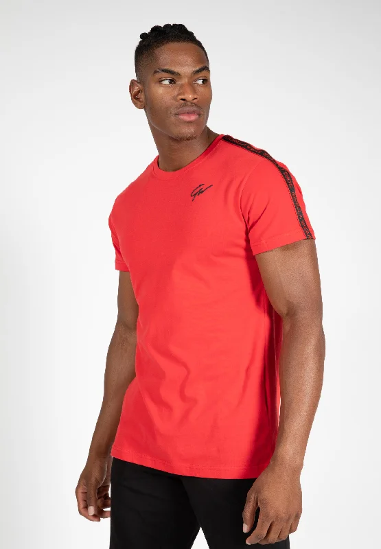 Summer Tees Chester T-shirt - Red/Black