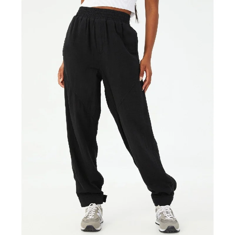 Breathable Design Cotton On Women's Woven Dance Pants Black Size X-Small