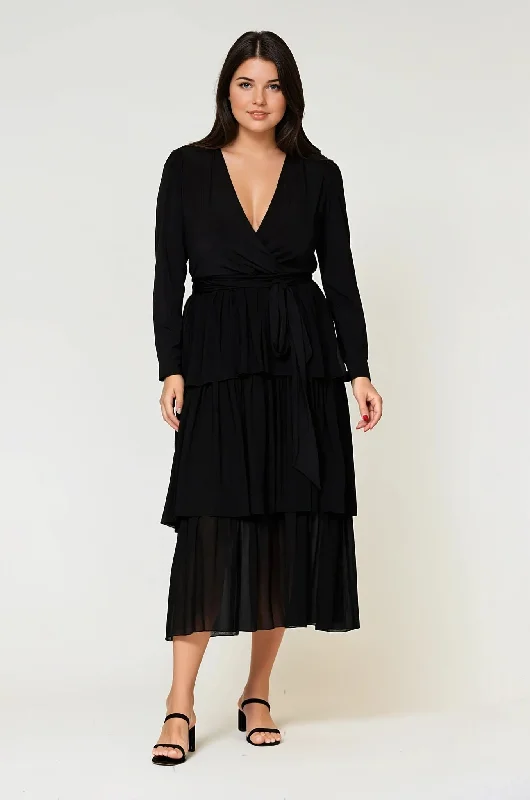Fashionable Prints Olivia Dress Black