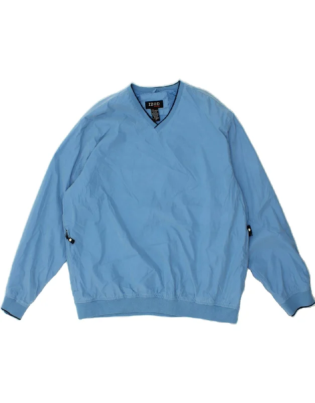 Casual Boots IZOD Mens Pullover Tracksuit Top 2XL Blue Polyester