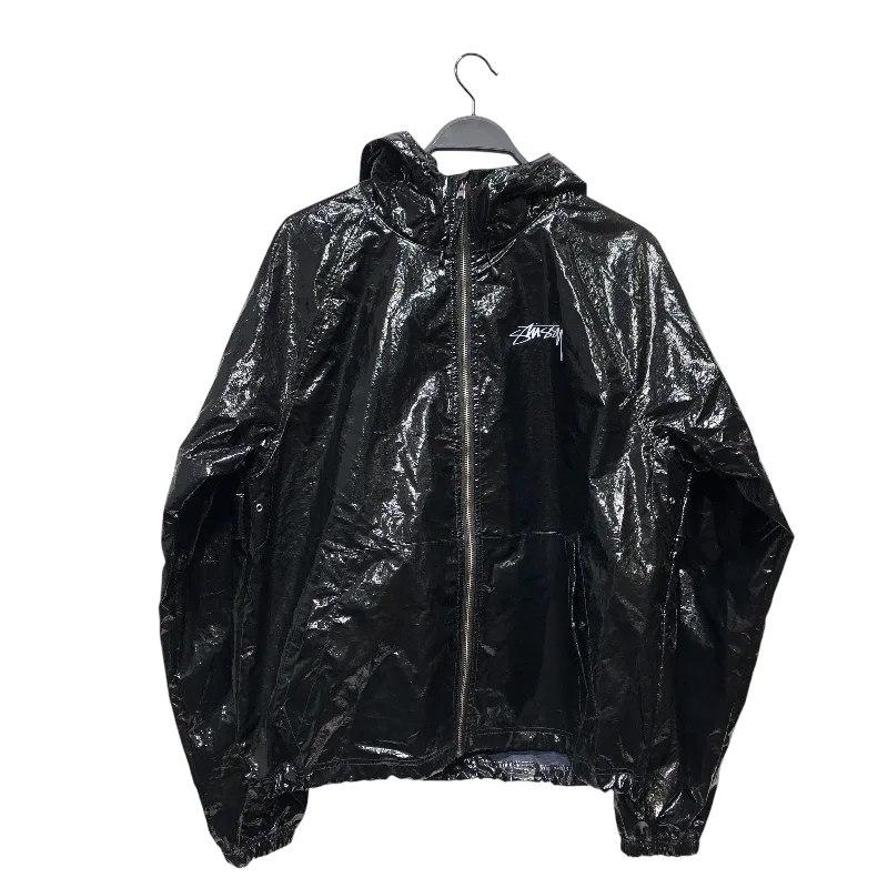 Laid-Back Style STUSSY/Jacket/M/BLK/BEACH SHELL COATED RIPSTOP