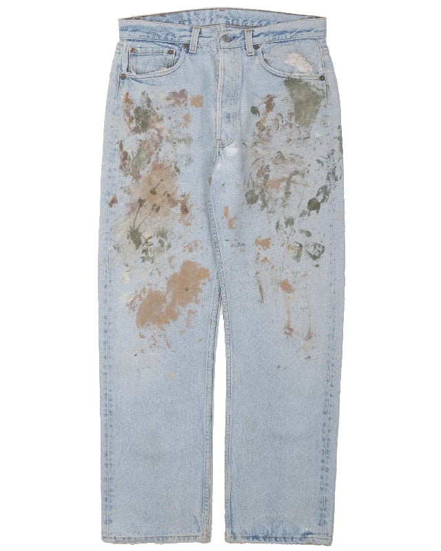 Soft Fabrics Levi's Paint Splattered Jeans