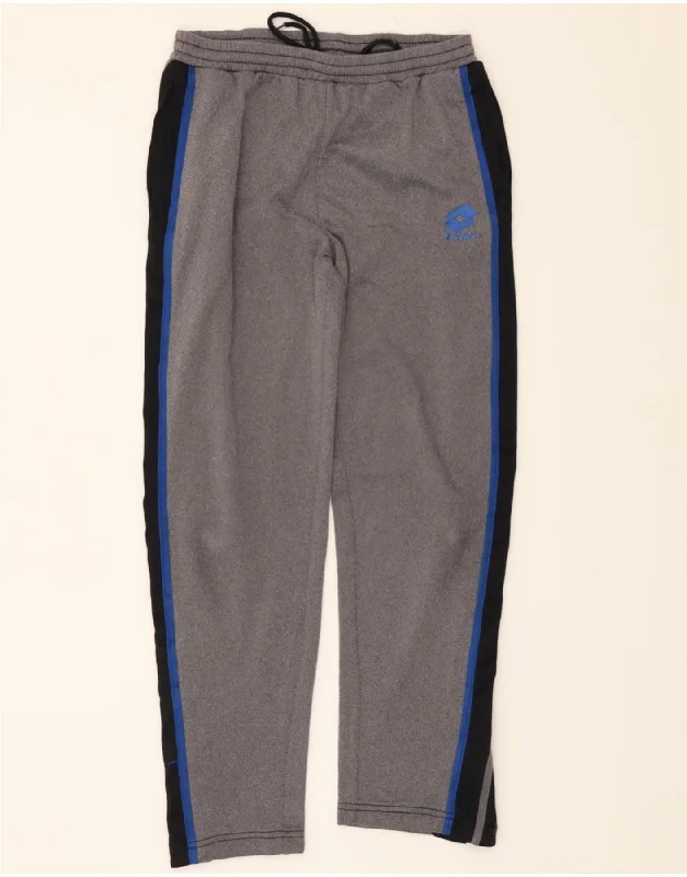 Urban Comfort LOTTO Mens Tracksuit Trousers Medium Grey Colourblock Polyester