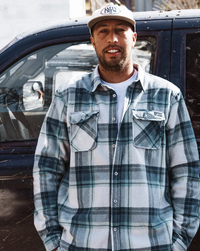 Relaxed Fit Swellter Polar Fleece Shirt - Grey