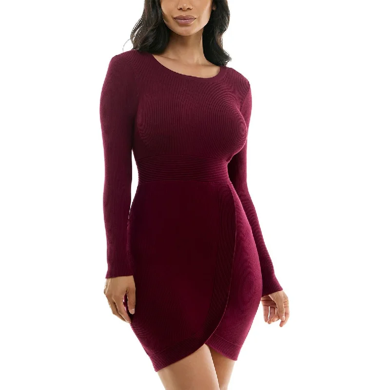 European Plan BCX Womens Ribbed Rayon Midi Dress