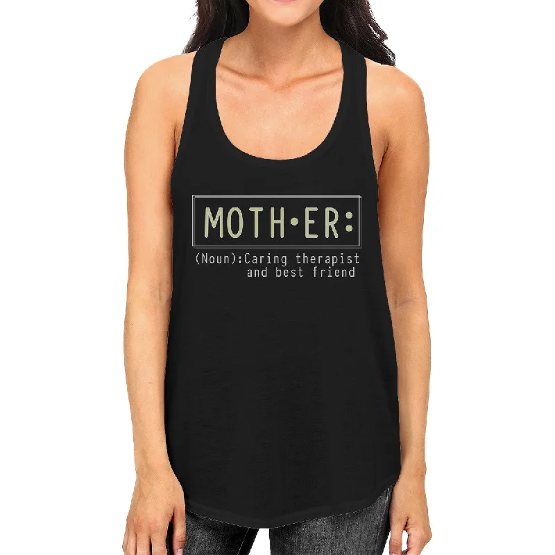 Puffer Jackets Full Time Grandma Women's Black Racerback Tank Top Humorous Gifts