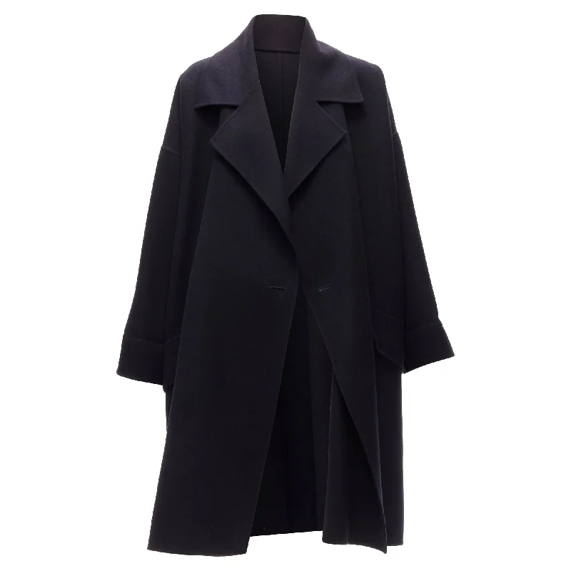 Comfortable Series Issey Miyake double breasted wide cut cocoon coat