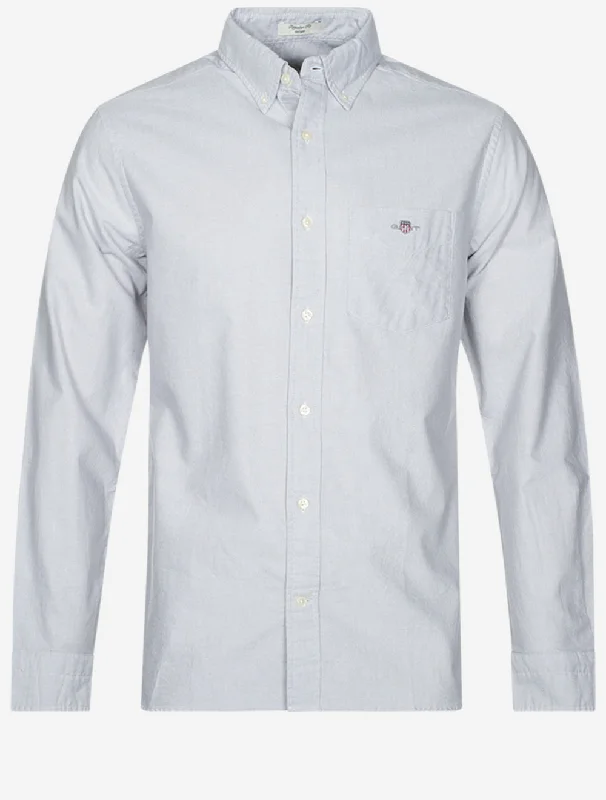 Jogging Jackets Regular Oxford Shirt Stone Grey
