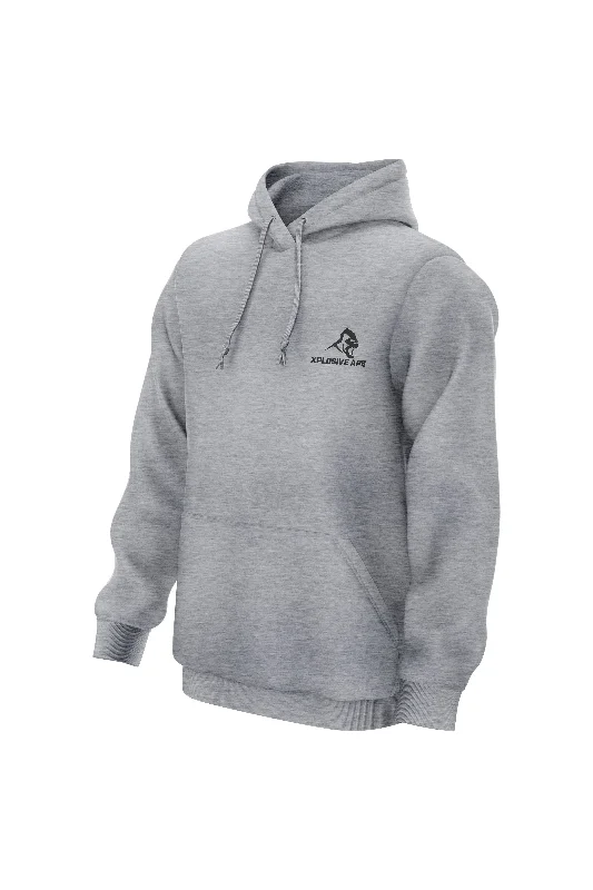 Comfortable Outfits XAPE Prime Embroidery Hoodie - Grey Marl