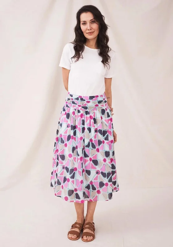 Free And Comfortable White Stuff Maeva A Line Midi Skirt, Multi