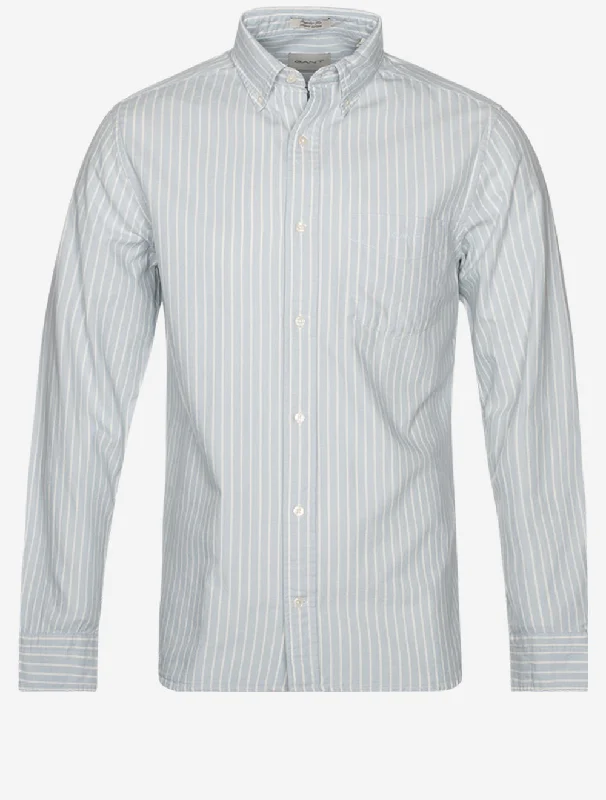 Relaxed Wardrobe Regular Archive Oxford Stripe Shirt Stormy Sea