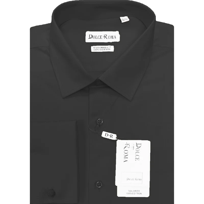 Timeless Style DOLCE ROMA 100%COTTON FRENCH CUFF/Ds-369