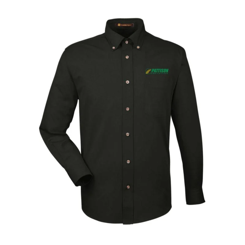 Rugged Jackets Men's Tall Harriton Easy Blend LS Twill Shirt w/ Stain Release